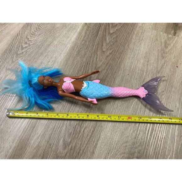 Barbie Dreamtopia Mermaid Doll 12" Blue Hair Pink & Blue‎ Tail Toy - Picture 7 of 10